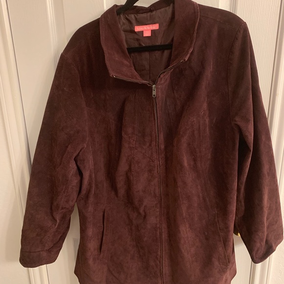Woman Within Jackets & Blazers - Plus size Suede jacket